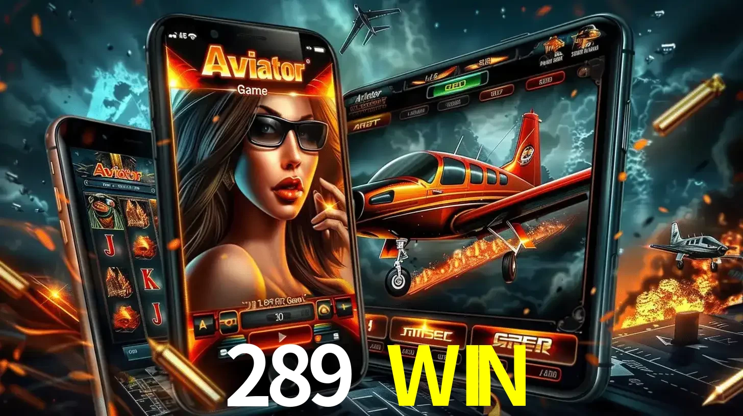 O popular jogo de apostas Aviator exibido em vários celulares e tablets, mostrando a interface emocionante e a ação de voo disponíveis para jogar agora no 289 WIN.